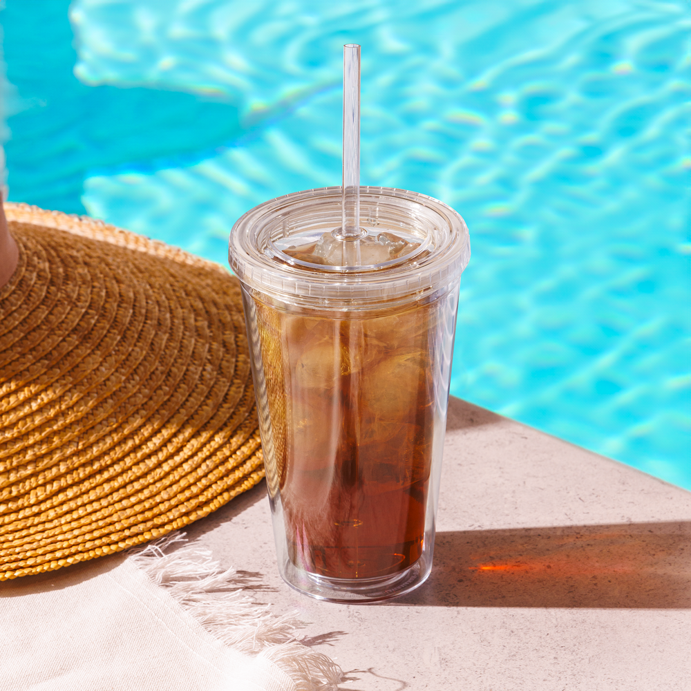 Copo Tumbler transparente personalizado