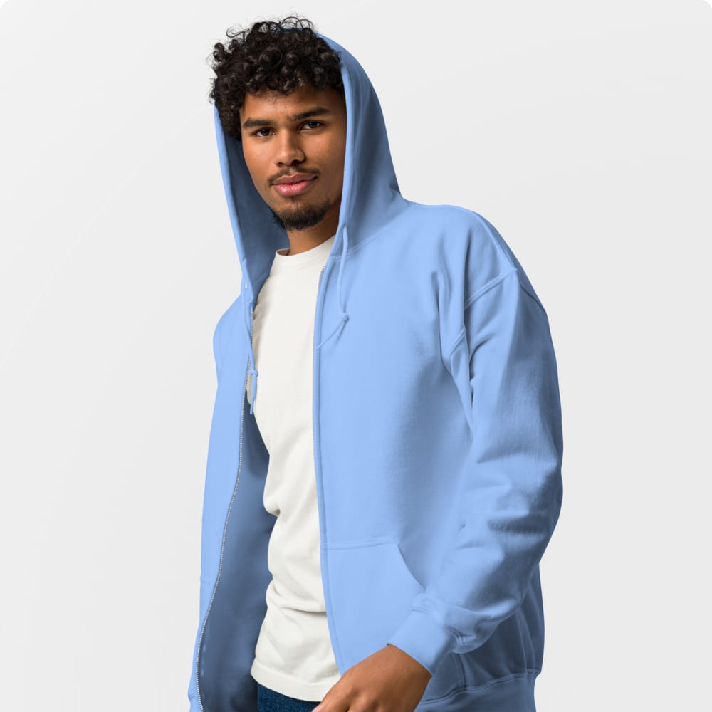 Custom Heavy Blend Full Zip Hoodie Gildan 18600