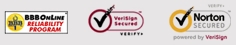 Business Verification Logos BBB Verisign Norton