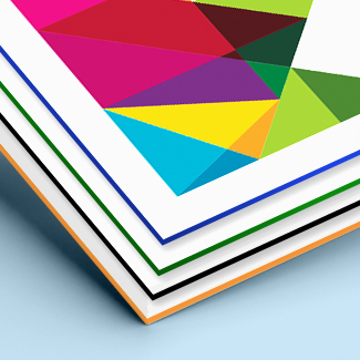 Visitenkarten mit lackiertem Rand