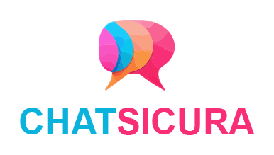 Design AI logo generator di una bolla di chat colorata per Secure Chat.