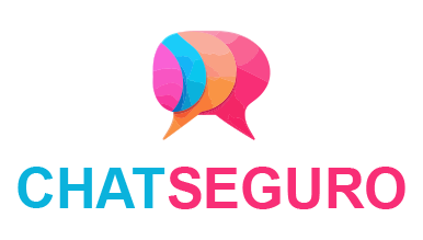 Design do AI logo generator de um balão de fala colorido para Secure Chat.