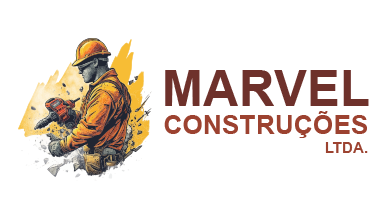 Design do AI logo generator de um construtor com uma ferramenta para Marvel Construction.