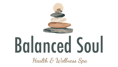AI logo generator design of three stacked stones for Balanced Soul Health & Wellness Spa.
