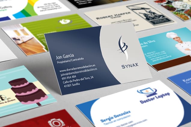 Ejemplos de tarjetas de negocios