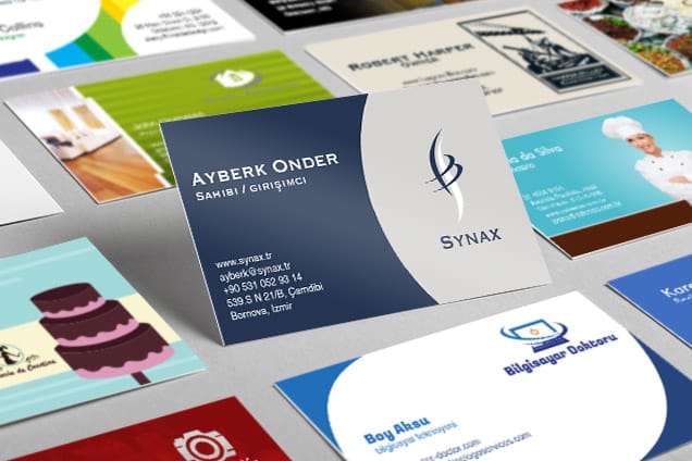 Add your logo design on business cards
