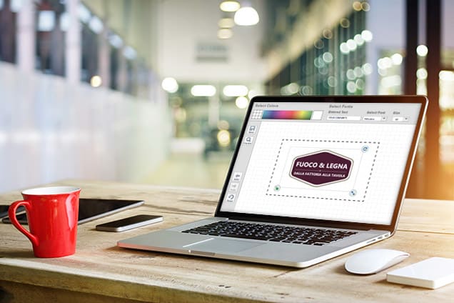 Crea il design di un logo per l'azienda