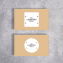 Caja de empaque de muestra con pegatina cuadrada o redonda