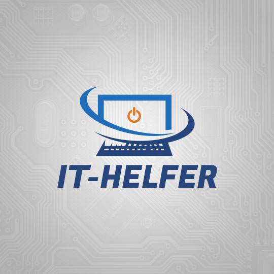 Ein/Aus-Taste in einem Laptop-Bildschirm Icon Individuelles Logo Designbeispiel