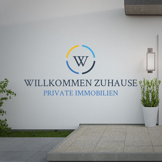 Initiale W Text Immobilienberater Individuelles Logo Designbeispiel