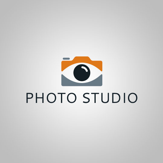 Exemple de logo personnalisé avec l'icône de l'appareil photo