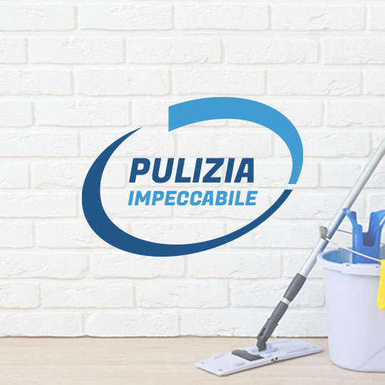 Esempio del Design di un Logo Badge Personalizzato e Testo per Settore Pulizie