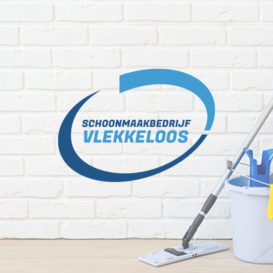 Schoonmaakindustrie tekst en badge aangepast Logo ontwerp voorbeeld