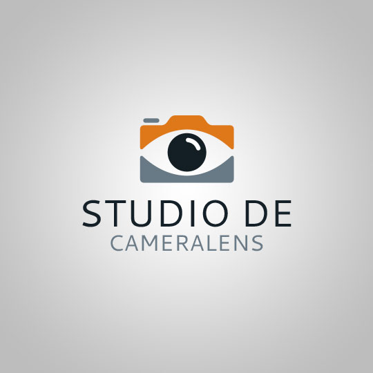 Het Ontwerpvoorbeeld van het Aangepaste Embleem van het camerapictogram